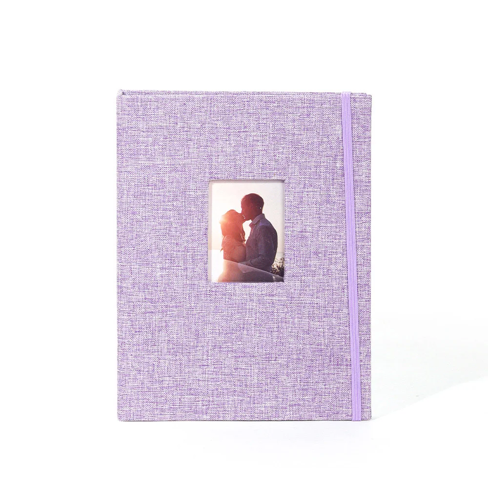 Álbum de películas fotográficas de 208 bolsillos, libro de almacenamiento de imágenes de lino y algodón para FujiFilm Instax Mini 11 8 9 7s Mini película de 3 pulgadas, tamaño de papel