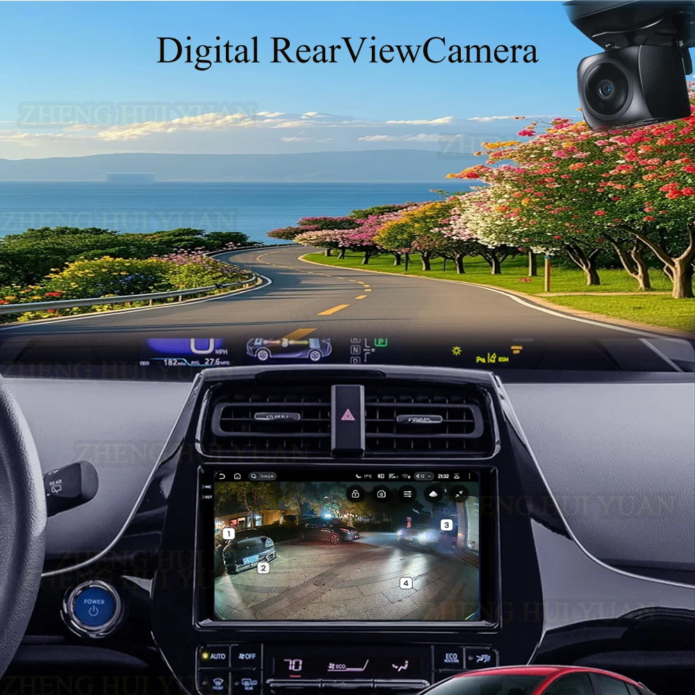 Android 15 Car Radio For Toyota Prius XW50 2015 - 2020 AI Voice Wireless Carplay Multimedia Video Player Navigation GPS Stereo view 4