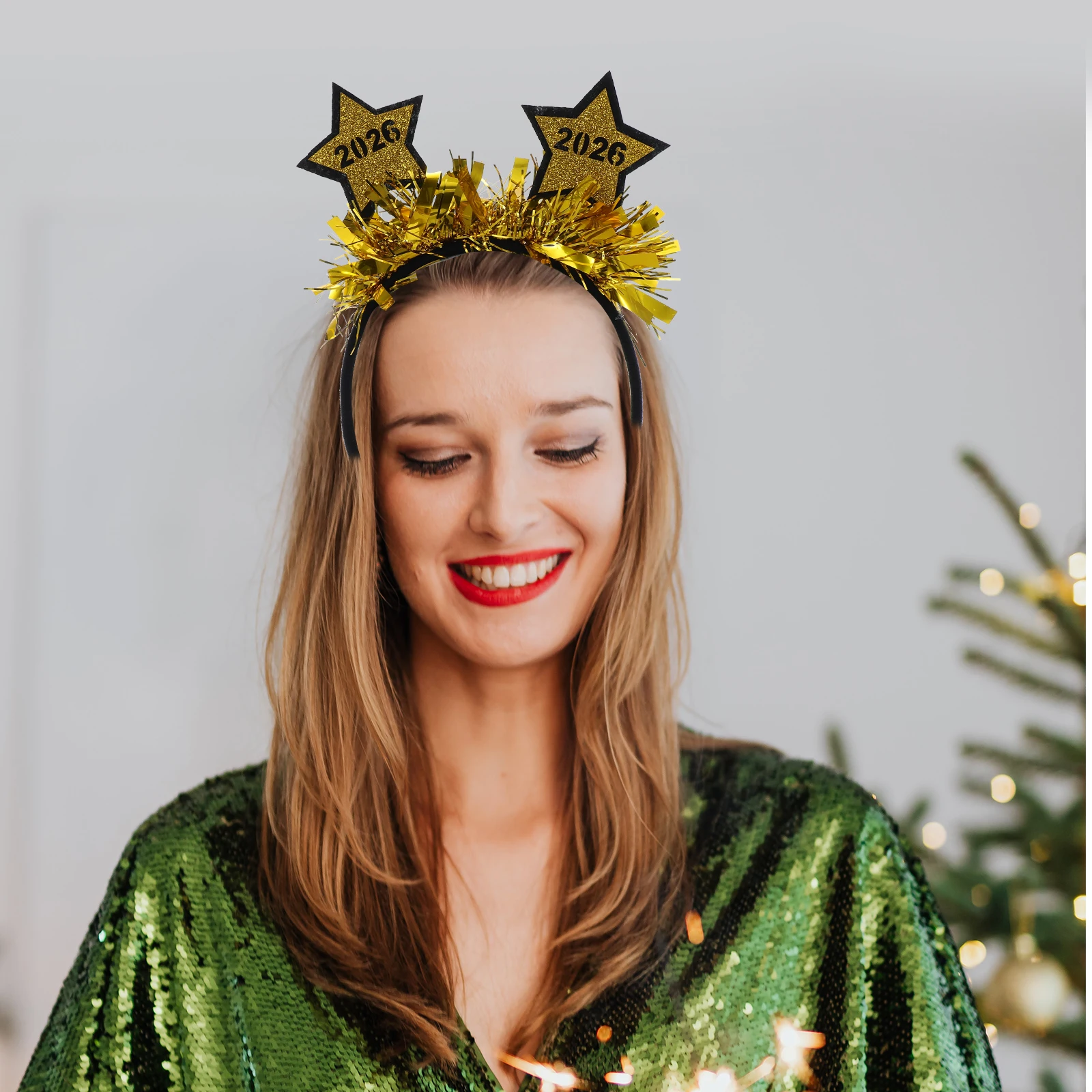 

2 Pcs 2026 Headband Graduation Hair Ornament Christmas Party Accessories Headbands Lovely Headdress Iron Cap Fixed Congrats