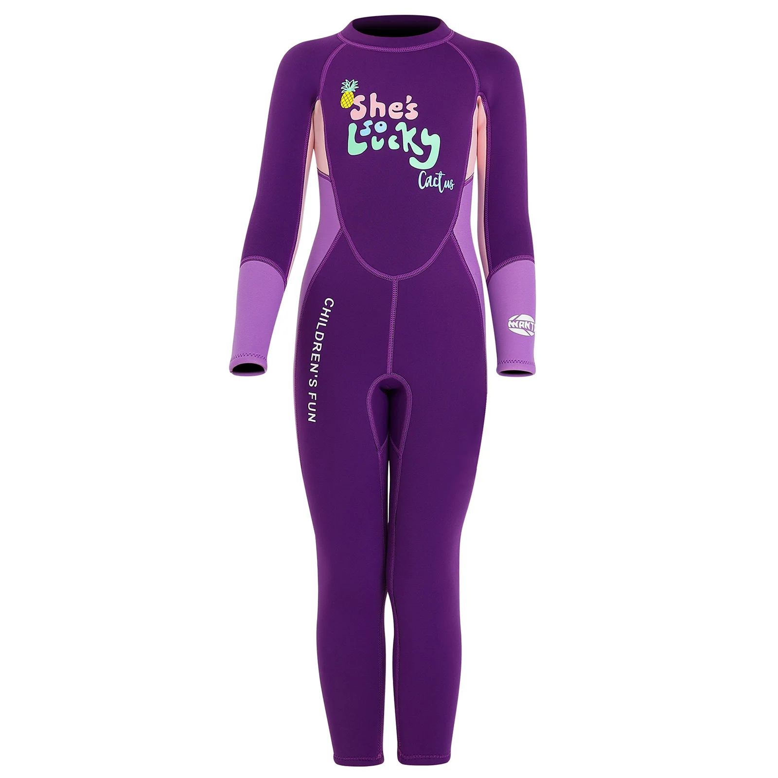 

Детский комбинезон для плавания для девочек, 2,5 мм, неопреновый гидрокостюм, цельный купальник всего тела, комбинезон с длинными рукавами для подводного плавания, серфинга, купальный костюм