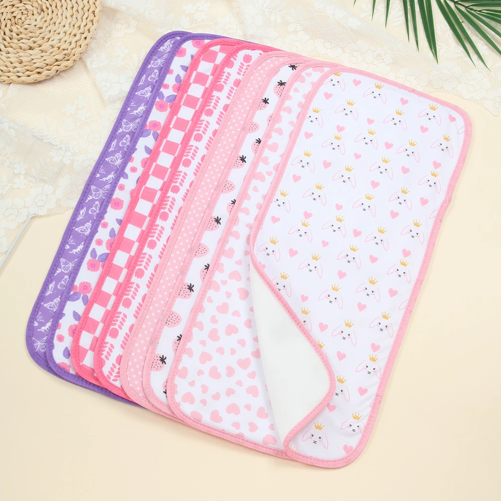 

Набор из 8 салфеток для отрыжки для девочек, большие, гипоаллергенные, для новорожденных, мягкие салфетки для отрыжки (с принтом в виде сердечек)