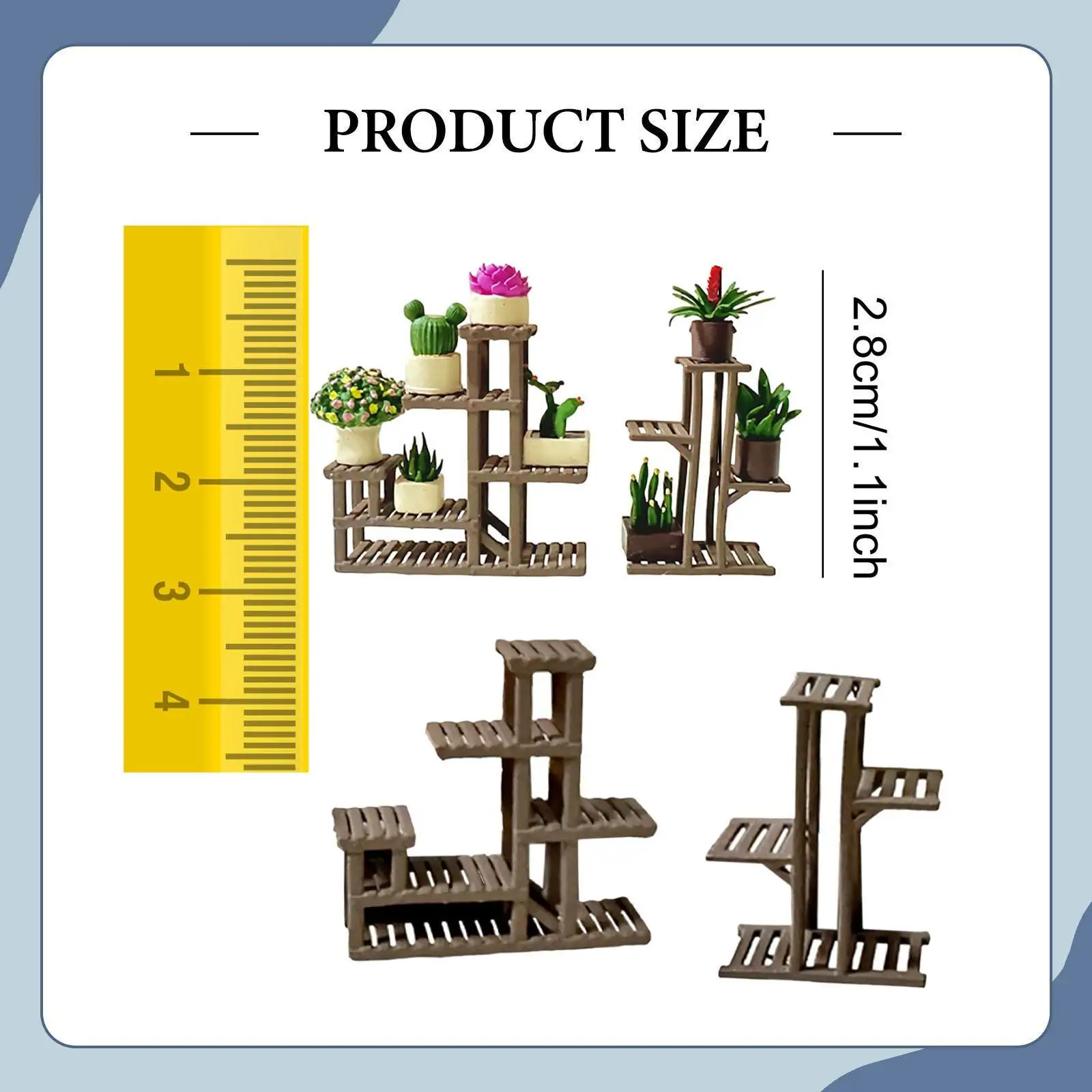 1/64 Bloemenstandaard Poppenhuis Meubilair Miniatuur Poppenhuis Decoratie Accessoires Poppenhuis Decor