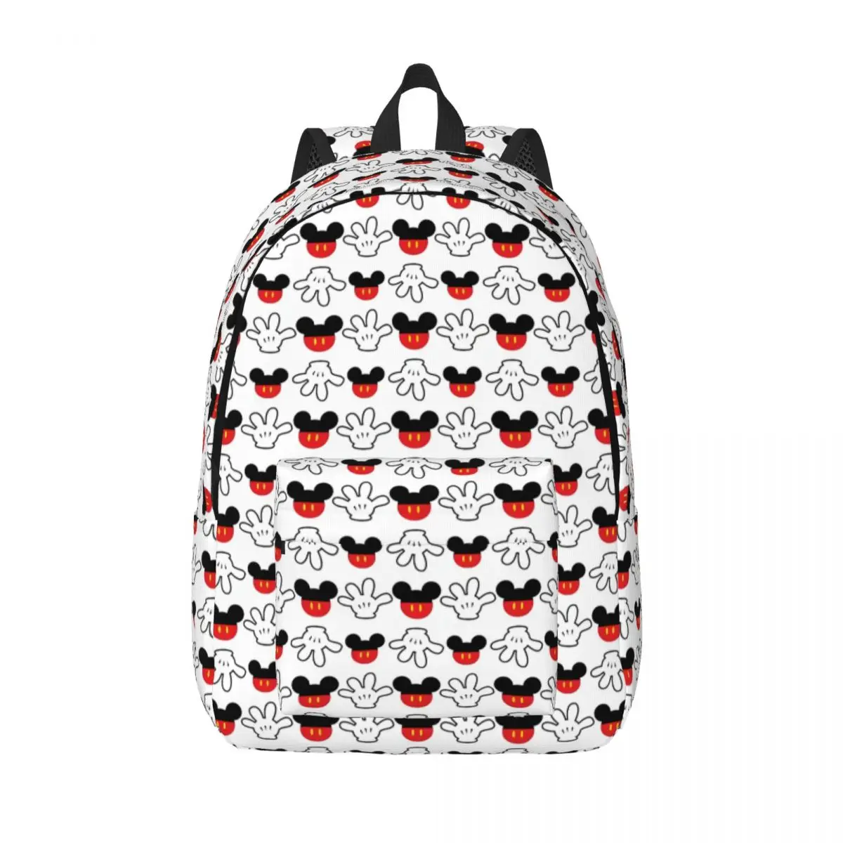 Custom Mickey Mouse Manga Canvas Backpack for Men Women Water Resistant School College Bag Printing Bookbag