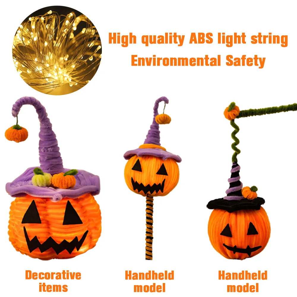 

Handmade Pumpkin Lantern | Halloween Pumpkin Lantern | DIY Twist Stick Craft Kit | Halloween Decorations Party Props