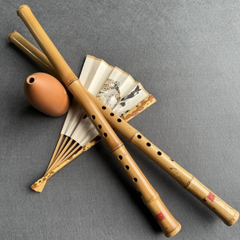 8 Holes Short Flute G/F/E Key Professional Vertical Blowing Short Xiao Beginners Adults Musical Instruments Handmade Folk Flutes