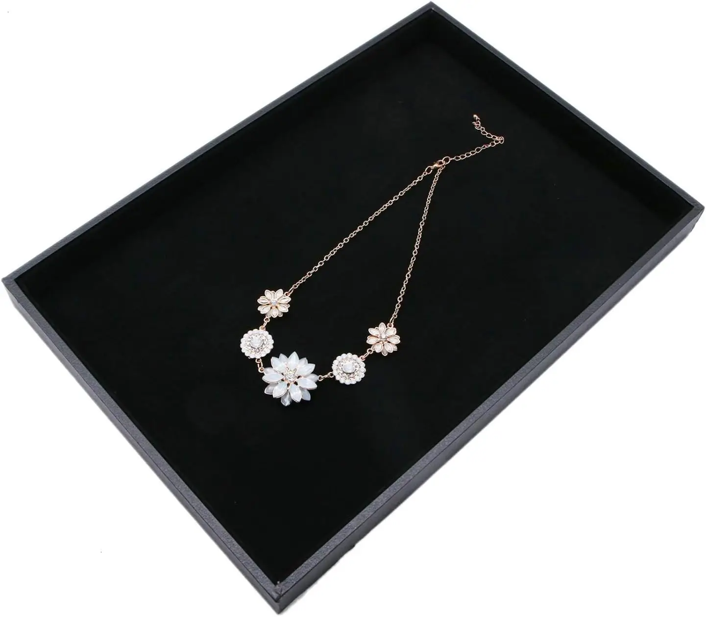

Velvet Jewelry Tray For Drawers Showcase Jewelrys Display Tray Stackable Jewelry Organizer Tray For Necklace Bracelet Ring Watch