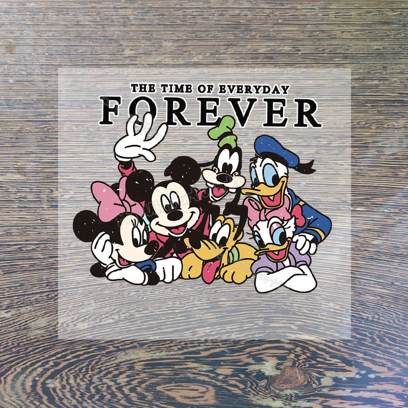 Mickey Minnie Mouse Thermo-Sticker Fashion Disney Iron Clothes Sticker Hot Transfer Patches for Women Jeans Jacket DIY Applique