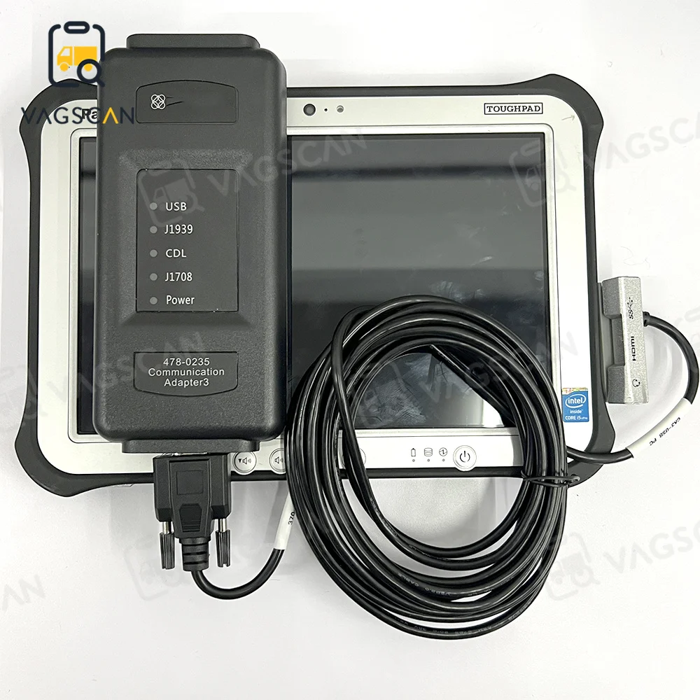 FZ-G1 Tablet with Communication Adapter3 478-0235 Multifunction Diagnostic Equipment Excavator Repair Troubleshooting Tools