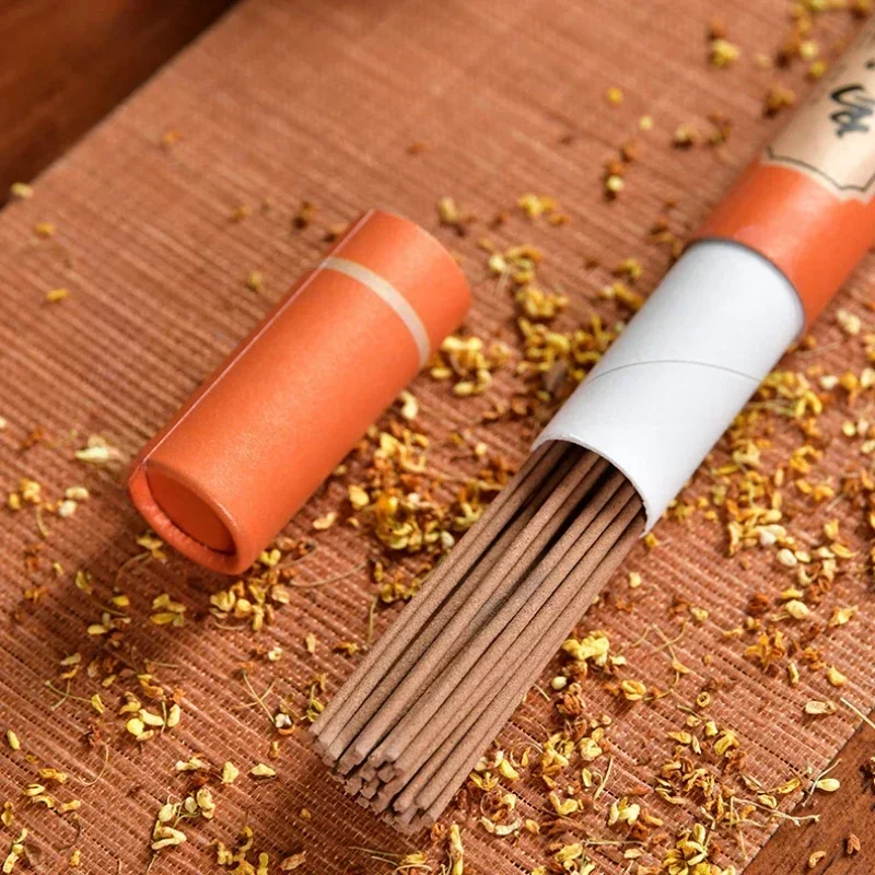 11 Fragrances Available with Gift Box in 20g Cans  Approximately 40pcs/can Natural Linear Sandalwood Stick Incense Long-lasting