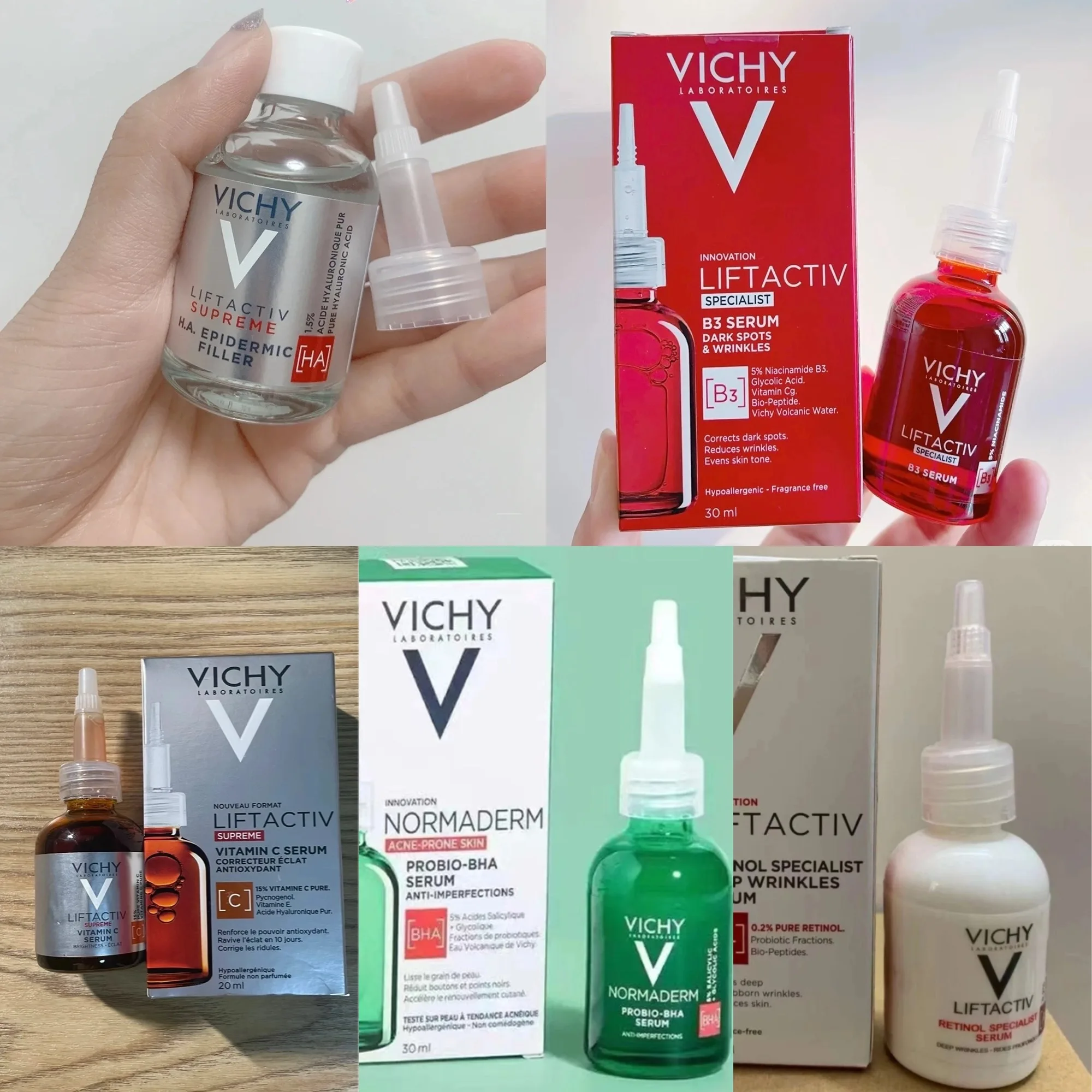 VICH Wei Yzi – sérum raffermissant au rétinol, sérum BHA B3, sérum rajeunissant VC, répare la barrière cutanée, hydratant, soins pour la peau