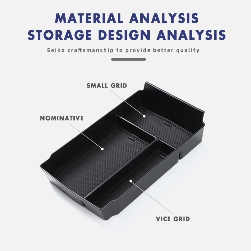 Car Center Console Storage Box For Honda CR-V 2023 ABS Material Organizer Tray with Anti-Rattle Design Auto Interior Accessories