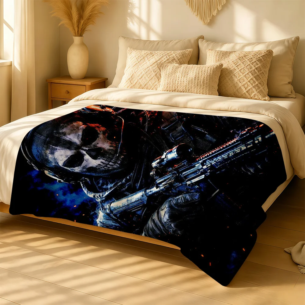 Game C-Call Of D-Duty Blanket For Soft Warm Knee For Bedroom Living Room Bed Sofa Camping Picnic Office Gift