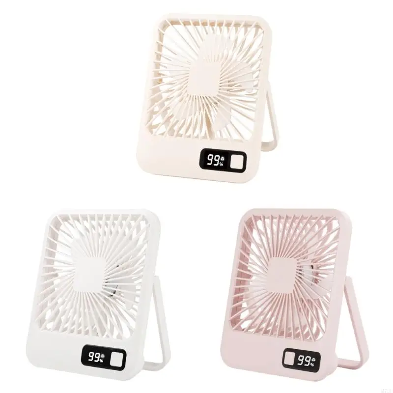 M7DF Desk Fan Small Fan Quiet USB Fan with Digital Display Table Fan Electric