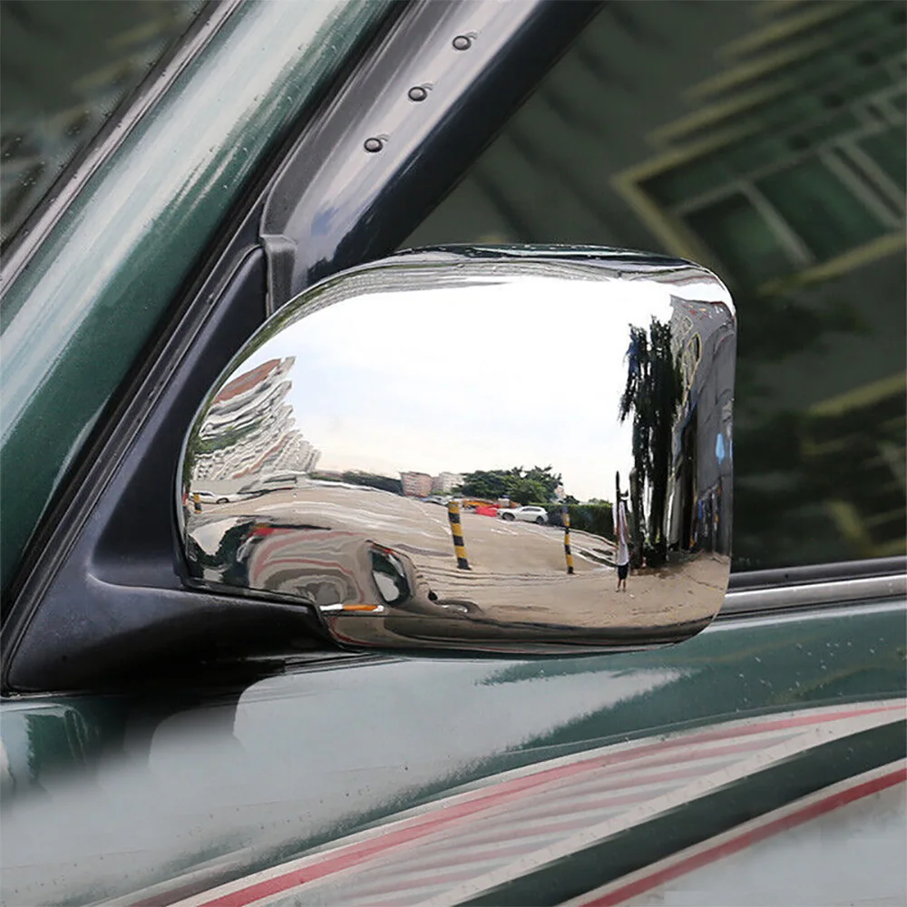 

Rear Mirror Cover Trim Protective For Toyota Land Cruiser 100 LC100 1998-2007 ABS Chrome Rear Mirror Caps Rearview Mirror Cover