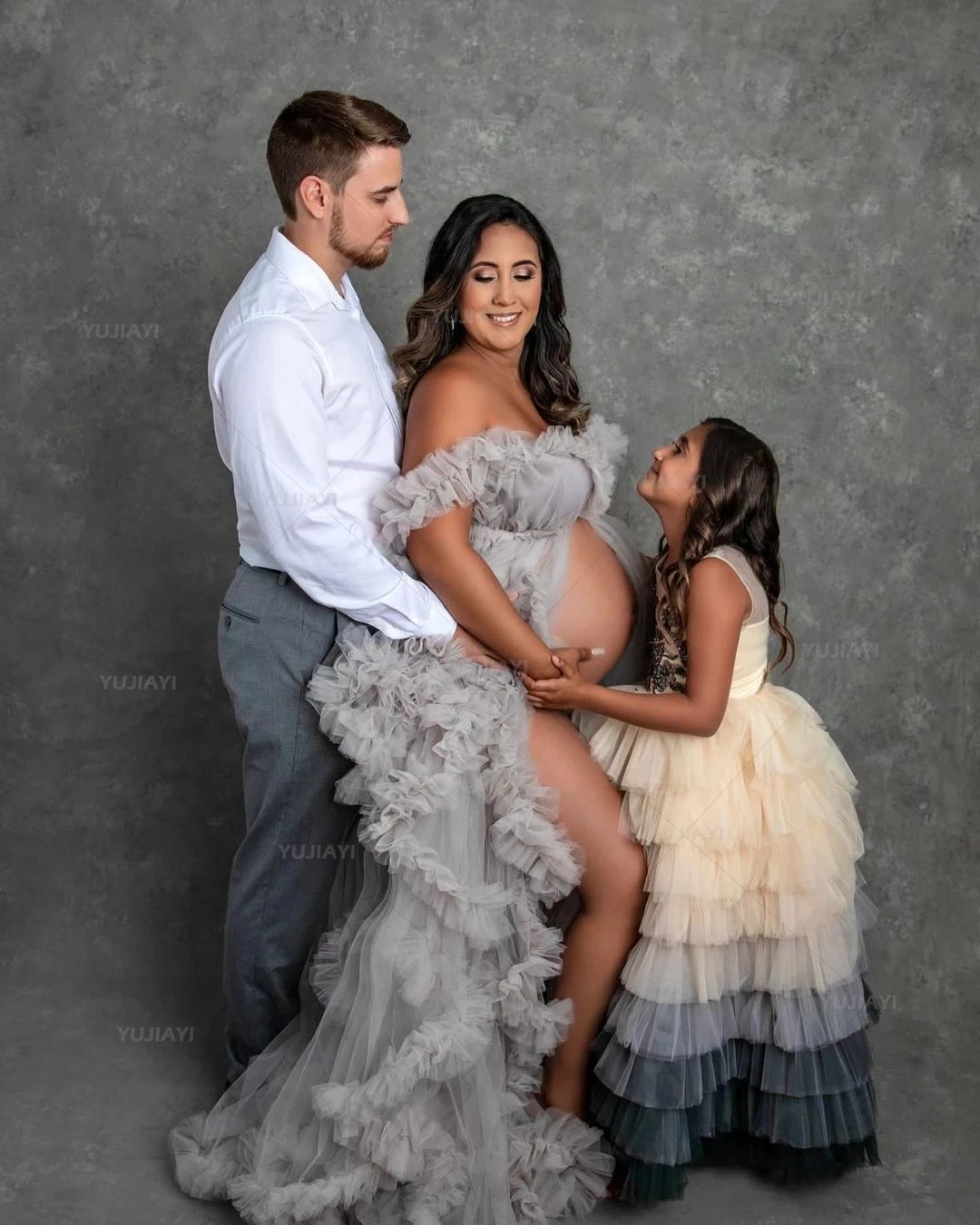 Bata de maternidad hinchada, ropa de dormir, camisón, vestido de maternidad, sesión de fotos