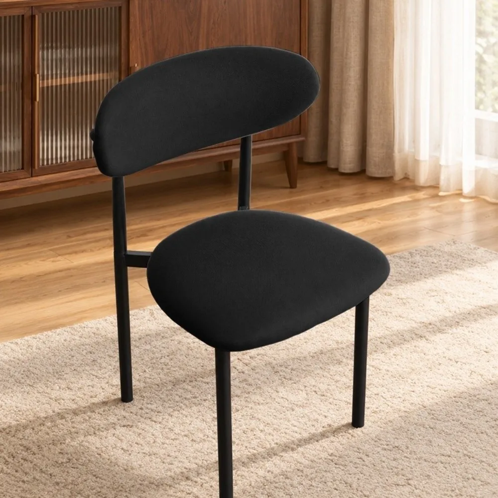 2-Piece Dining Chair Slipcover Full Wrap Wear Resistant Chair Back Protector Separate Design Cat Scratch Resistant