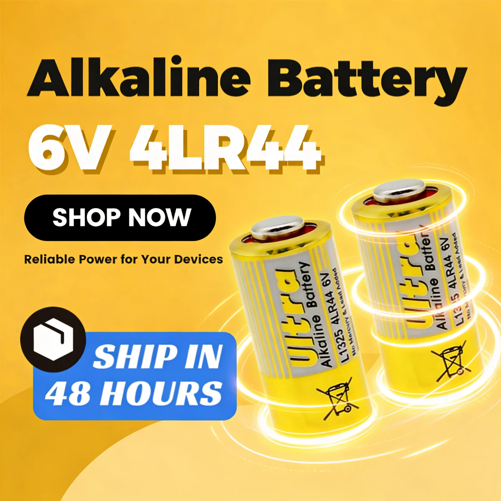 

4LR44 6V Battery L1325 4AG13 4A76 544 Alkaline Cells Compatible with Car Remote Keyless Entry Watch Toy Calculator