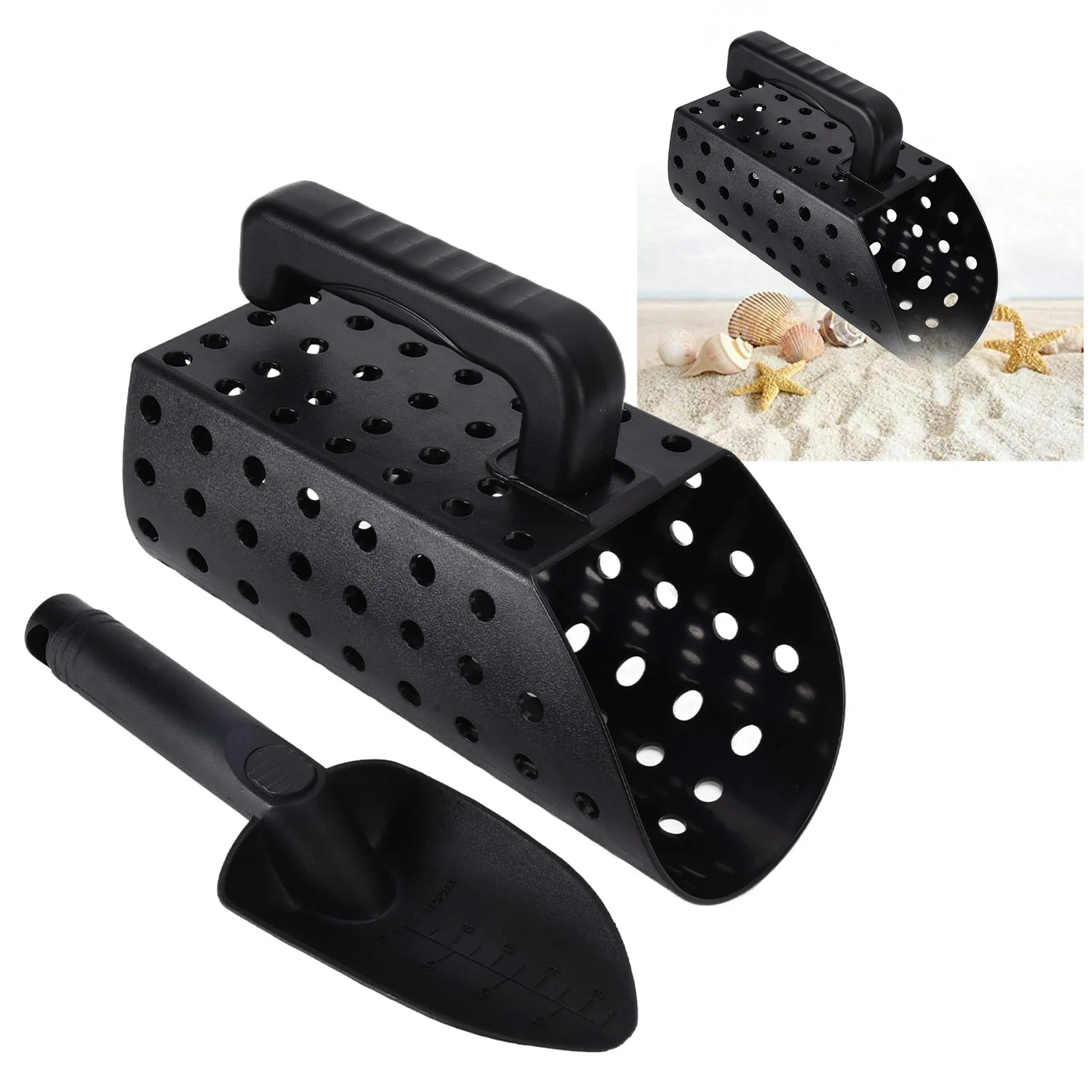 Sekop Detektor Logam Sekop Pendeteksi Logam ABS Efisien Ringan Serbaguna Pengayak Pasir untuk Anak-anak Dewasa Pengayak Pasir