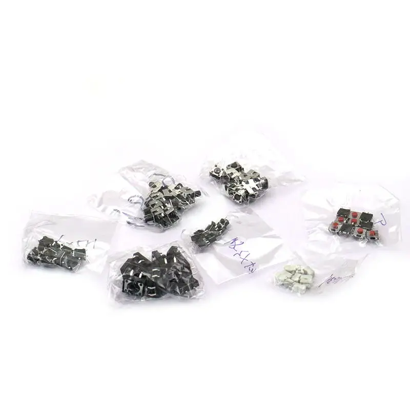 7/10/12/25 Types，70/100/120/250PCS Touch Switch Package Small Key Micro Switch Package 6*6*5mm Switch Button Mixed Package