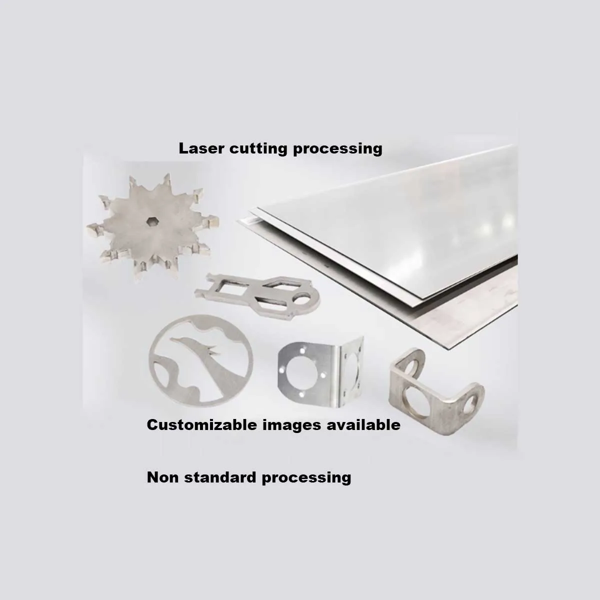 6061 Aluminum Plate Processing Custom 7075 Aluminum Plate 1/2/3/5/8/10mm Thick Aluminum Alloy Sheet Laser Cutting