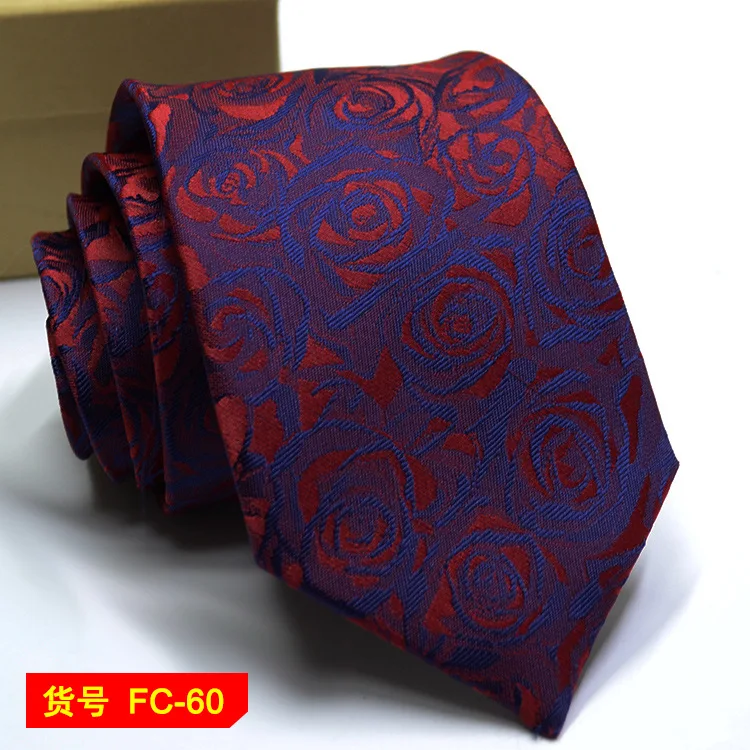 67 Stijlen Heren Stropdassen Effen Kleur Streep Bloem Bloemen 7-8 Cm Jacquard Stropdas Accessoires Dagelijkse Slijtage Das Bruiloft Cadeau