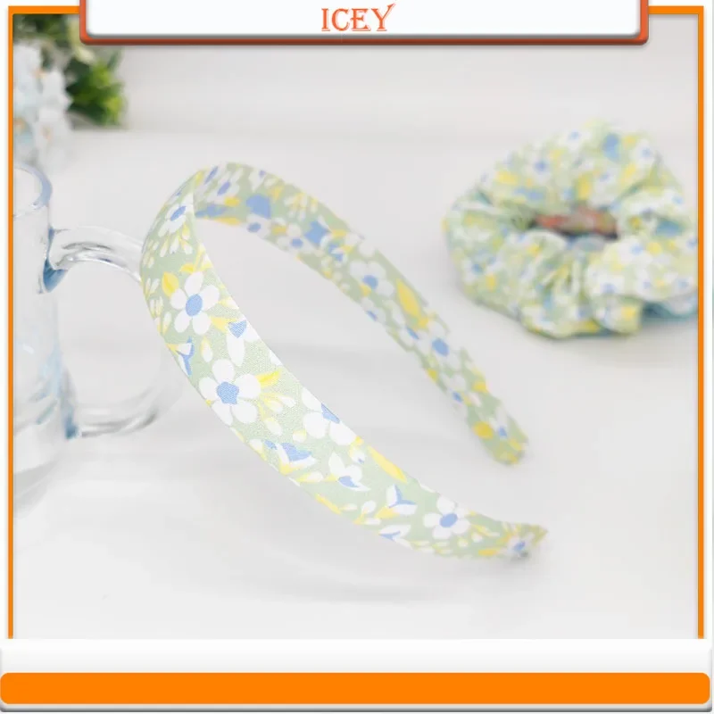 Beleza Icey Pequeno Floral Headband, Fresco Face Washing Maquiagem, Acessórios de Estilo de Cabelo, Simples, 2.5cm, 1Pc