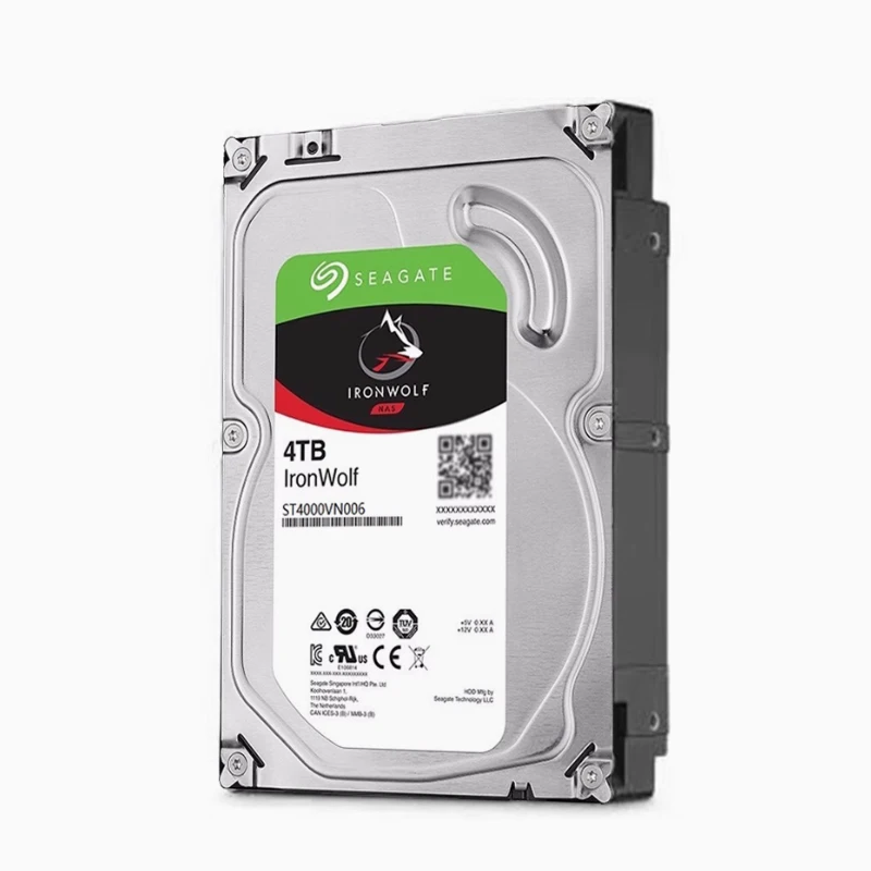 لـ Seagate IronWolf ST4000VN006 Nas 4 تيرا بايت ساتا 6 جيجابايت/ثانية 5900 دورة في الدقيقة 64 ميجابايت كاش 3.5 بوصة محرك الأقراص الصلبة الداخلي HDD 100% تم اختباره