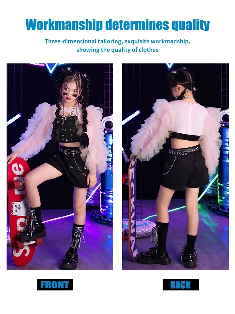 

K-PoP Clothes Girl model eco-friendly catwalk fashion fashion children's catwalk costume children's jazz dance clothing suit