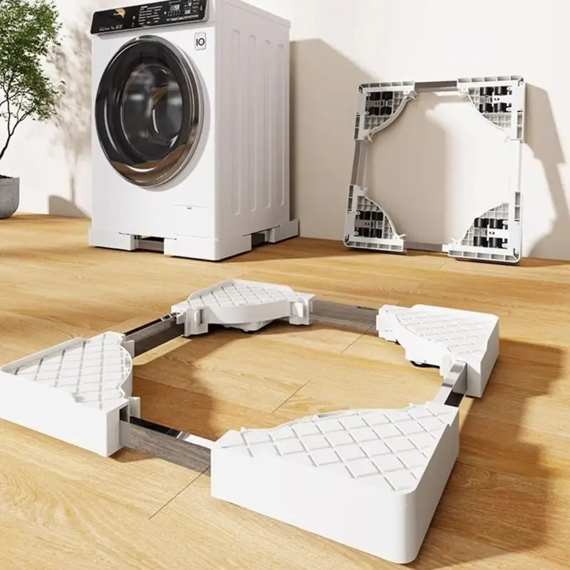 D0AB Washer Base Frame with Lockable Builting in Structure Metal Texture