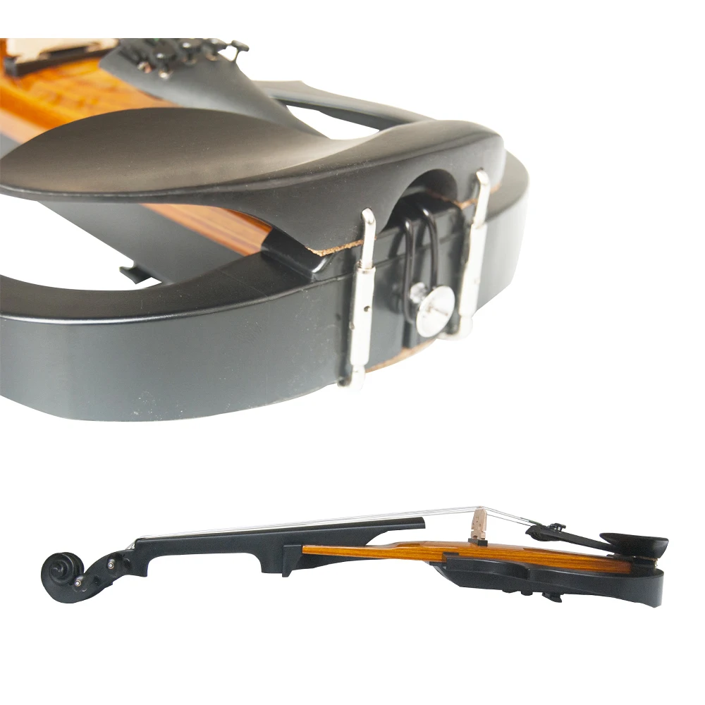 Горячая продажа, китайская электрическая скрипка из цельного дерева, заводская скрипка с футляром