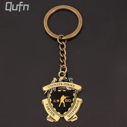 LLavero de medalla de juego CS GO para hombre, colgante de Metal, llavero de contraataque, accesorios de joyería, regalo de recuerdo para fanáticos