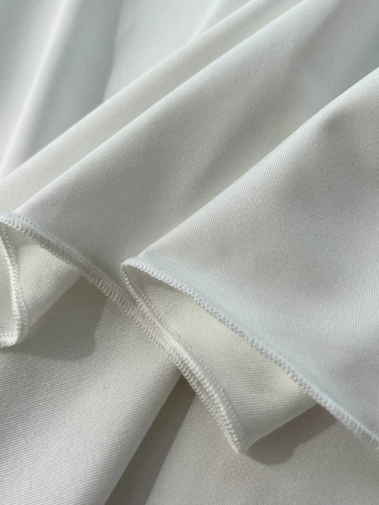 Foamlina-maxivestido Sexy recortado en la parte delantera, fruncido, Irregular, a la moda, blanco, con cuello en V, manga acampanada, espalda ajustada, vestido largo de fiesta en la playa