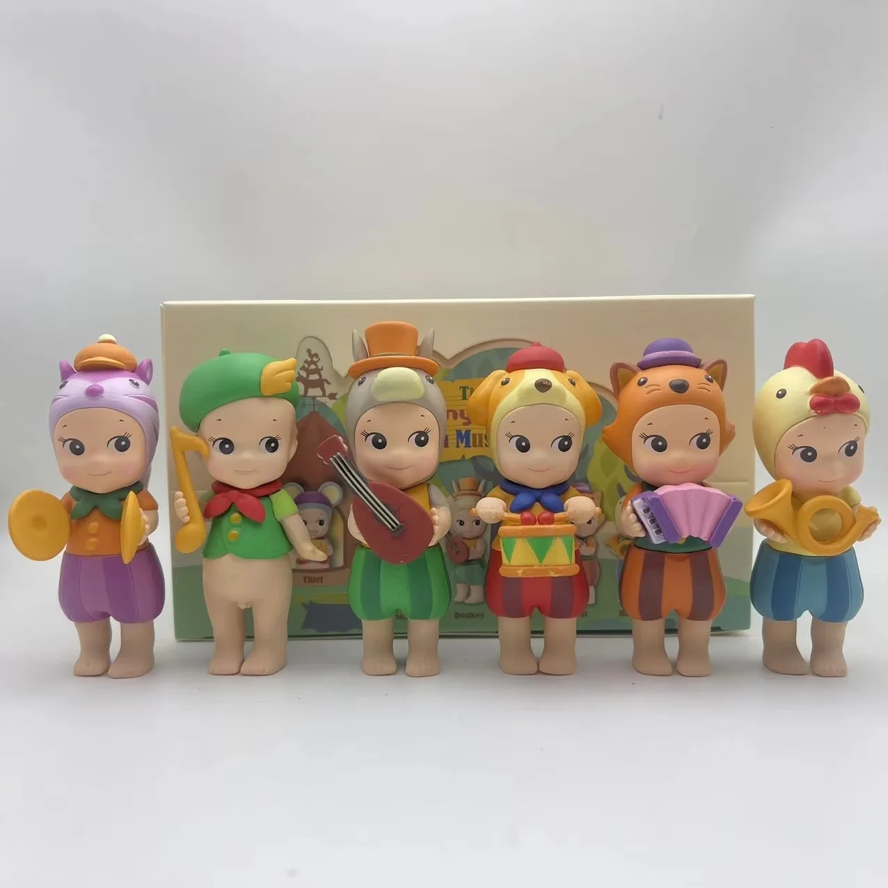 

Hot Sonny Angel Mini Figure Town Musicians Series Donkey Rooster Mysterious Surprise Blind Box Toy Cure Doll Lucky Mascot Gifts
