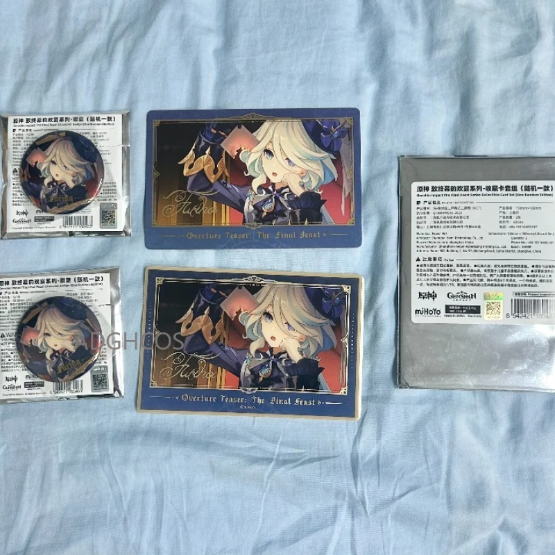 

Официальный набор коллекционных карточек Genshin Impact The Final Feast Furina, в наличии, подарок для фанатов аниме и игр