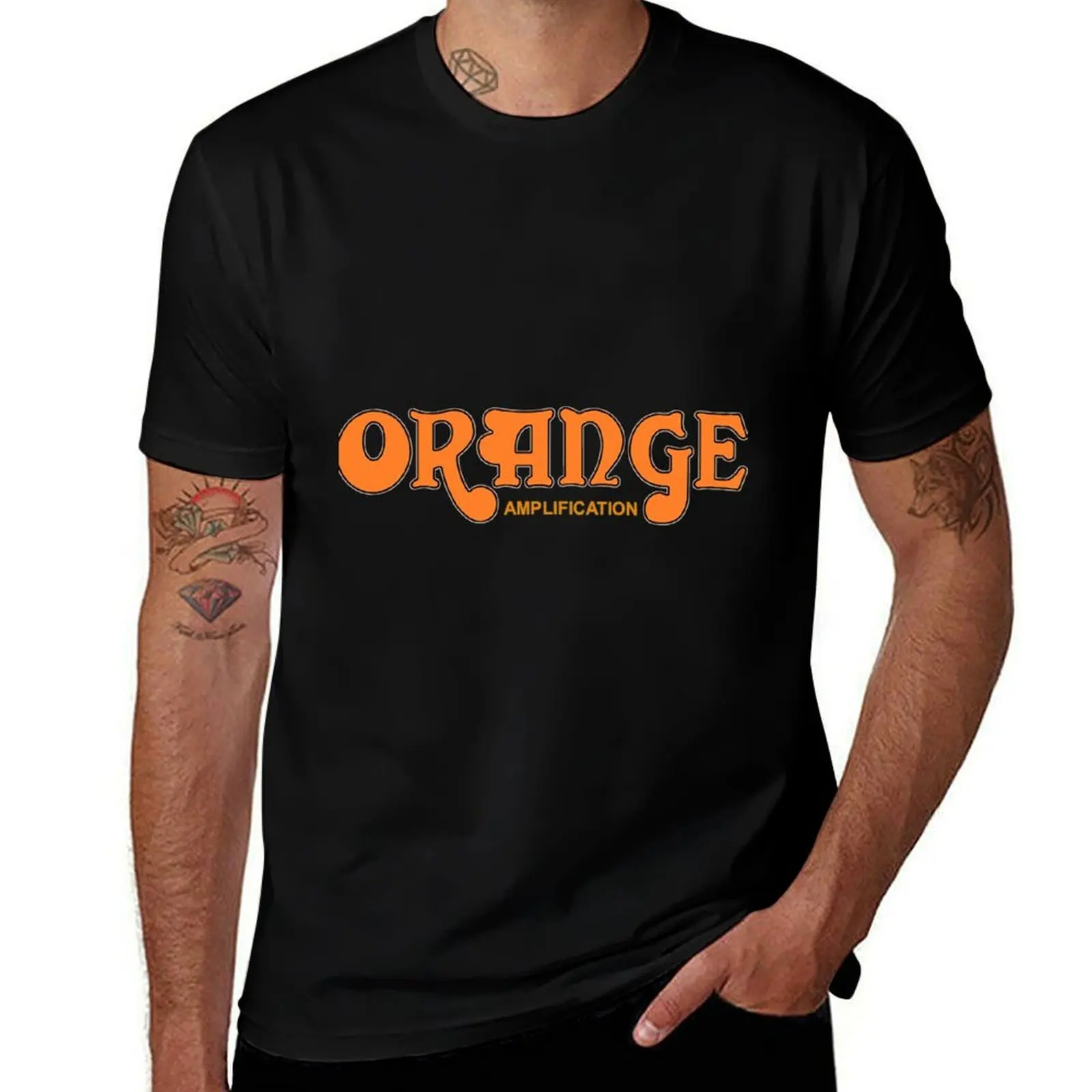 

Orange Amps T-Shirt Sports Casual Breathable Tee Shirt