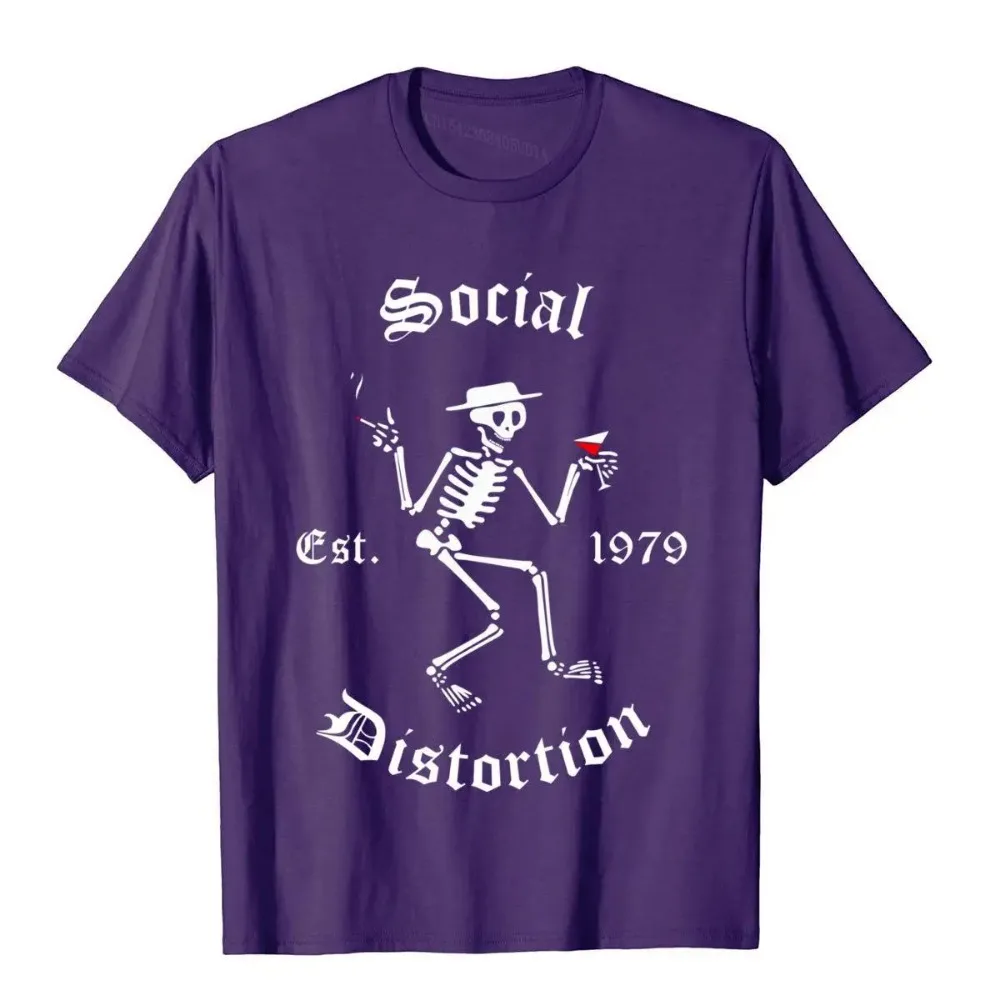 Vintage Social Arts Distortion Band Music 1979 Legends Gifts Oversized Tees Designer Mens T Shirts Cotton Tops Tees Comfortable