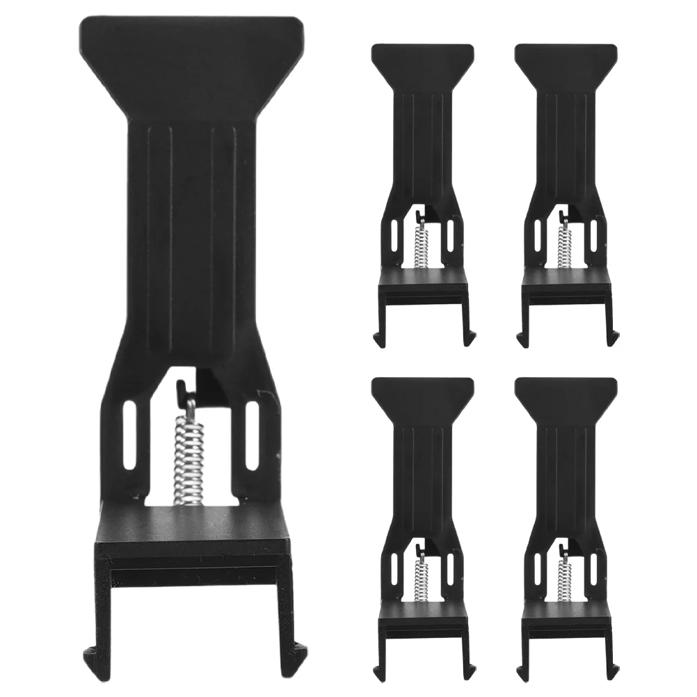 5 Pcs Cashier Box Clip Wallet Binder Clips Drawer for Small Businesses Register Black Money Bulk