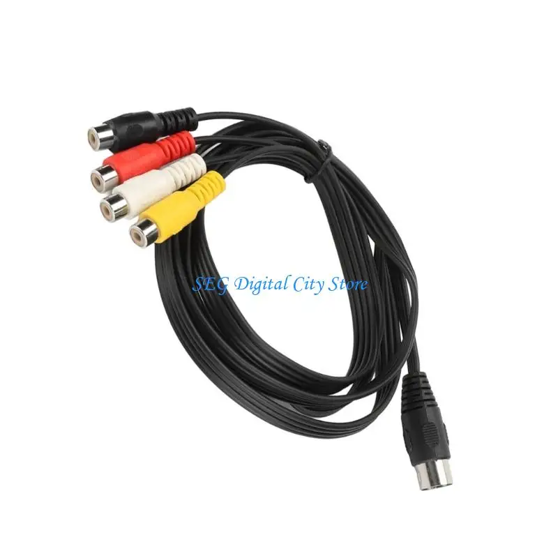 

U75B Professional Sound Link DIN 5 Pin Male To 4RCA Female Link For Media Room And Tradition Sound Equipment