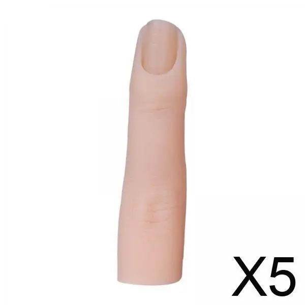 

Flexible Silicone Fake Finger Nail Art Mold Tool for Nail Parts Character Training and Practice