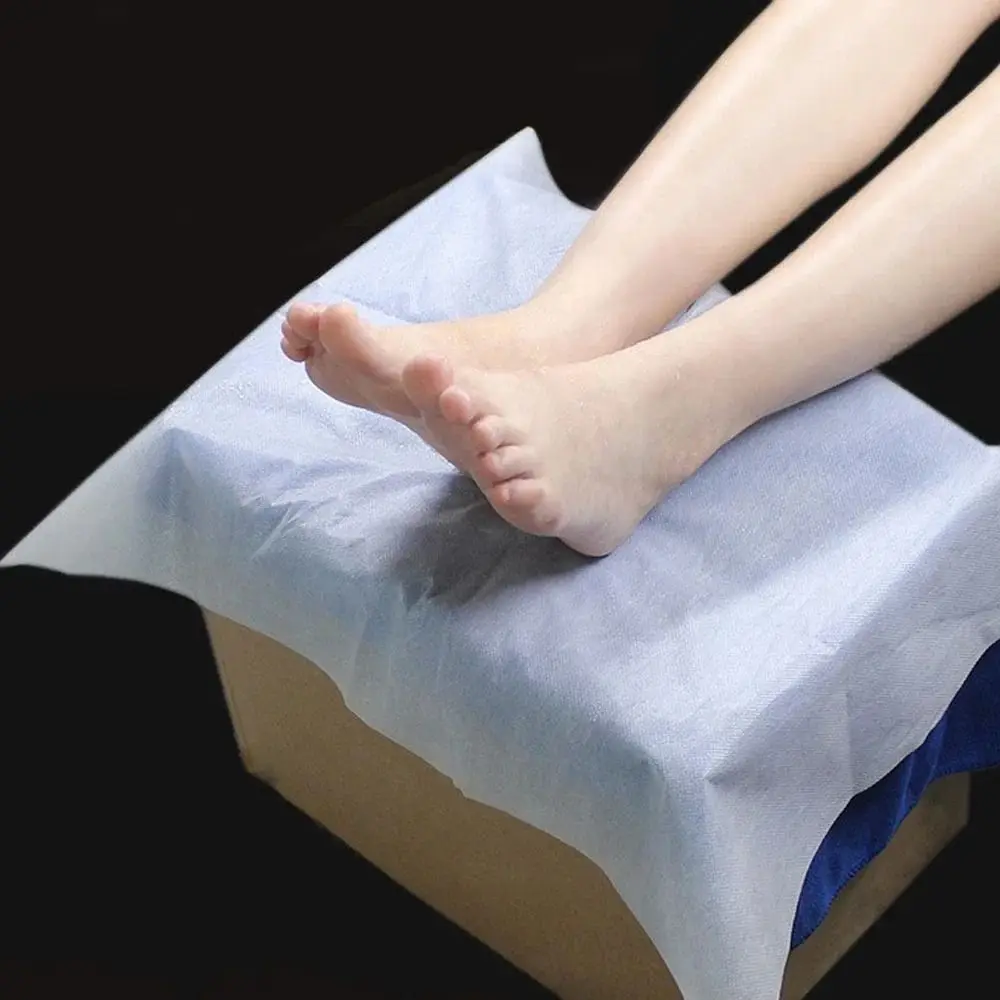 

190Pcs Wood Pulping Disposable Bath Towel White Anti-dirty Foot Spa Towel Breathable Non-Woven Cleanning Towel Hotel Use