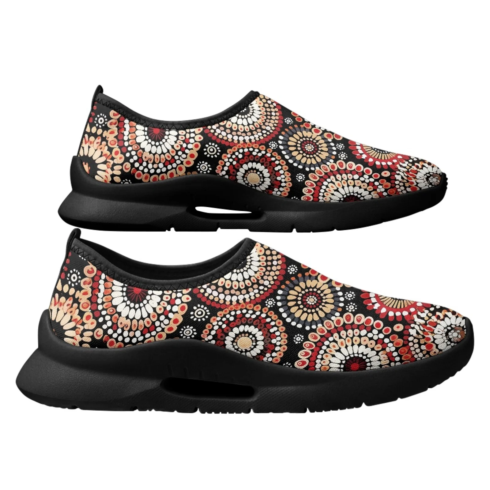 PENSTROLL Flower Versatile Low-top Fashion Sneakers for Men Sports Mesh & EVA Slip-Ons Sneakers Casual Walking Flats