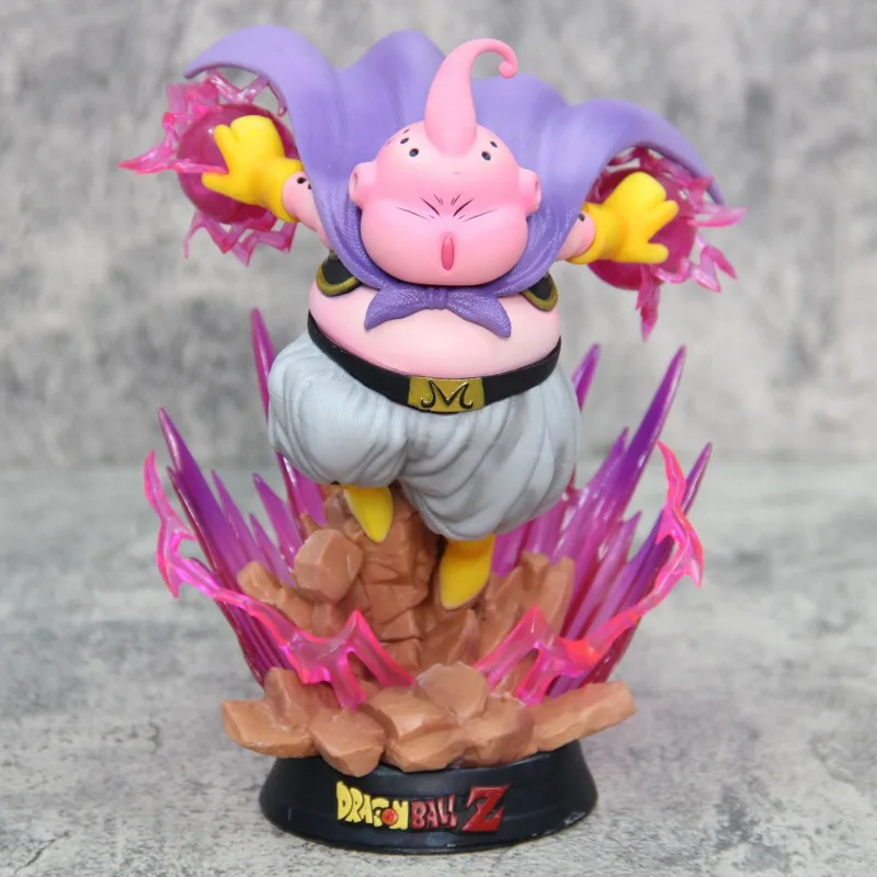 Dragon Ball Z figura 19cm Majin Buu Anime Figure Fat Buu GK Figurine con luce PVC statua modello bambola giocattoli da collezione regali