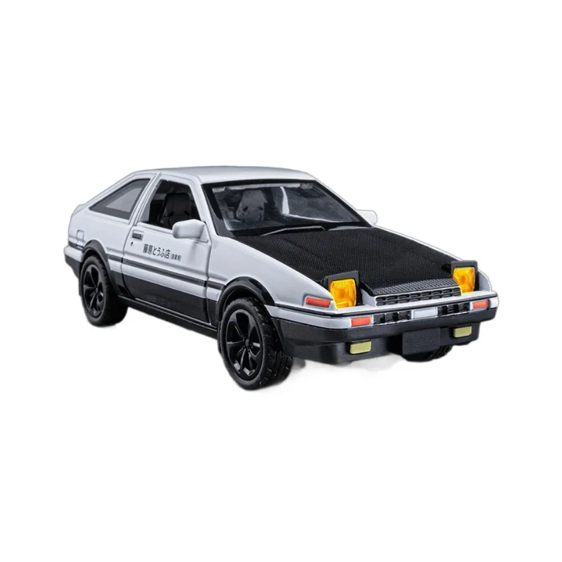 1:36 Toyota AE86 alta simulación Diecast Metal aleación modelo coche sonido luz tirar hacia atrás colección niños juguetes regalos