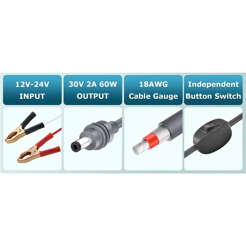 For Starlink Mini 12V/24V Boost 30V 2A DC Booster Adapter 12V/24V Boost 30V 2A DC Booster Adapter For Car/Truck/RV-A91R