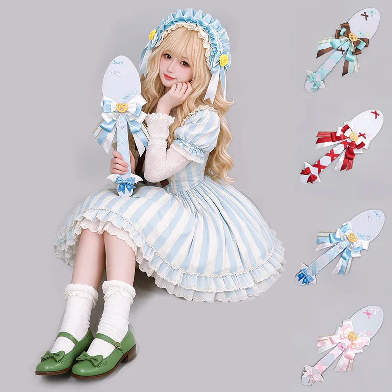 Sweet Lolita Bow Spoon Photo Prop Star Support Wand Anime Show Cosplay Princess Magic Wand