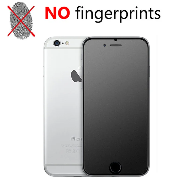 No Fingerprint Screen Protector for iPhone 7 8 6 6S Plus XR XS X 5 5S SE Frosted Tempered Glass for iPhone 11 12 Pro Max 12 Mini