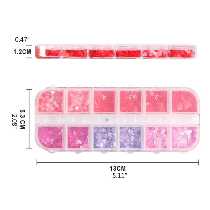 Art 3D Pigment Epoxid Füllung fluoreszierende Scheiben Pailletten Dekoration