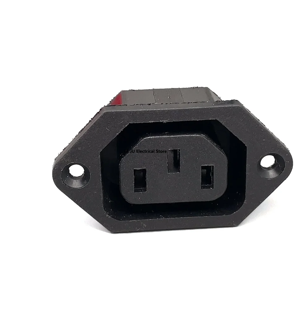 IEC320 10A 250V Black Male female docking Plug Connector Rewireable C13 C14 Plug Rewirable Power Konektor 3 Pin AC Socket