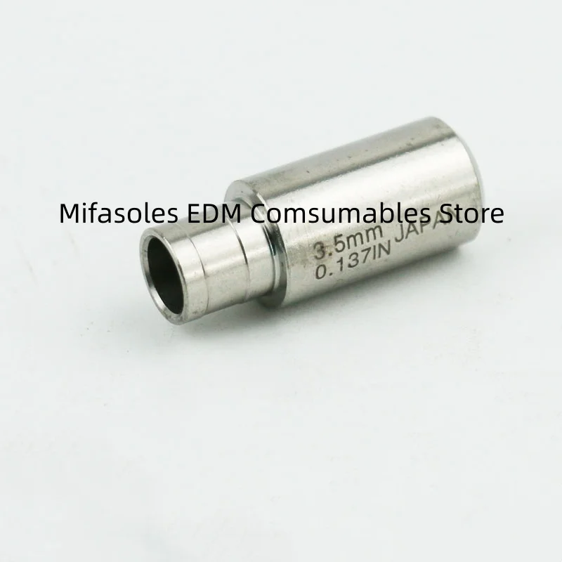 دليل الأنابيب EDM Z140 دليل حفر السيراميك ID3.0-6.0mm دليل أنبوب القطب OD9xOD12xL30mm لآلة حفر الثقب EDM