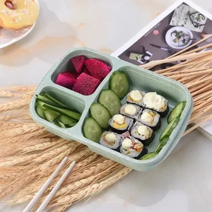 Bento Lunch Bento Lucky Leakage, separate lunchbox, food container, microwave oven, children's dishes, school, adult 10 Main Sales Children's Lunchbox - №6
